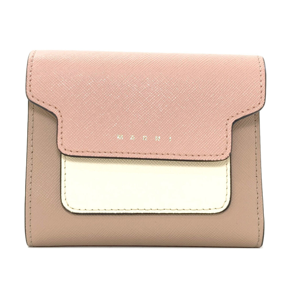 Marni Logo Tri-fold Wallet PVC Women's MARNI
